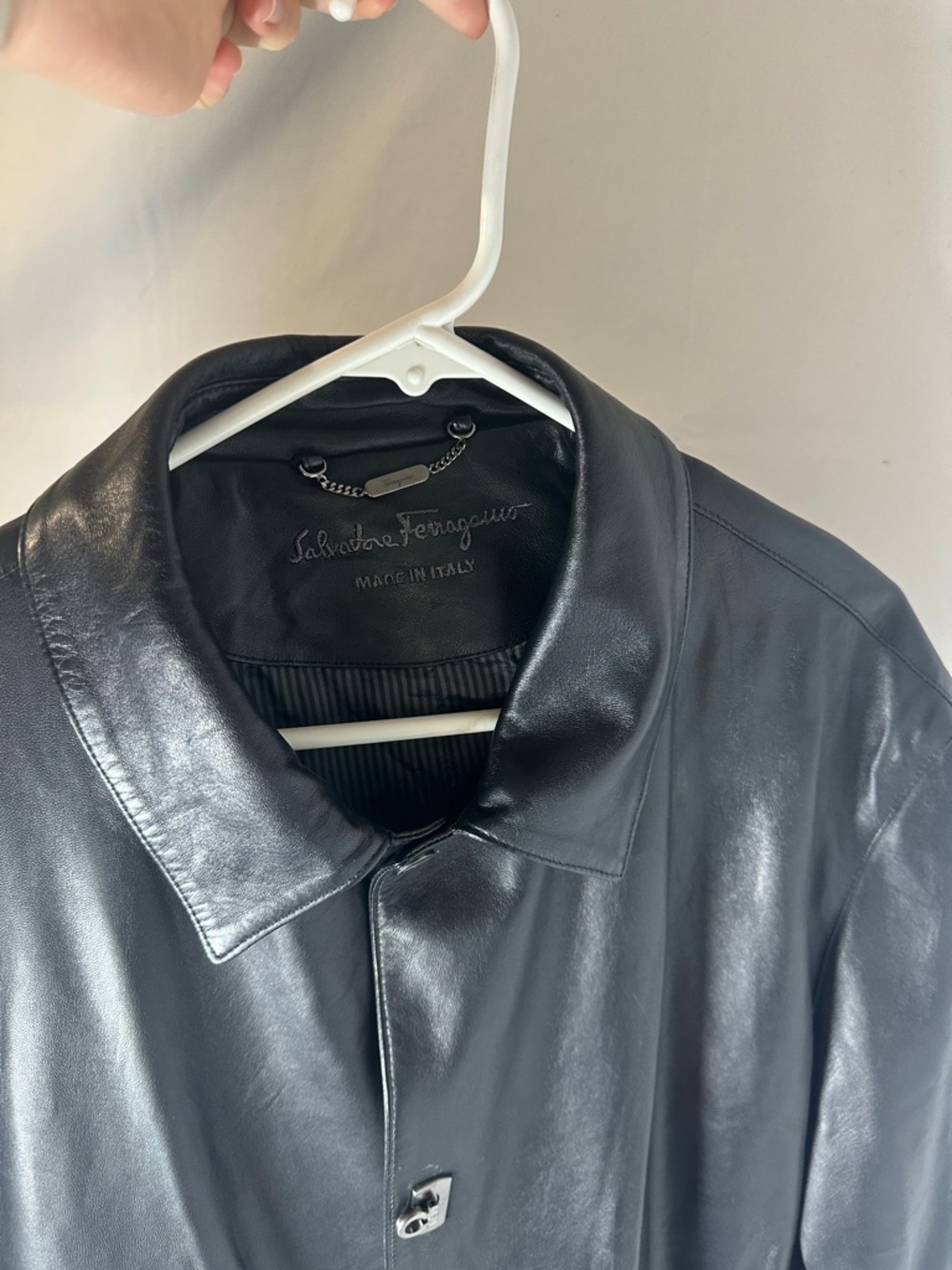 Salvatore Ferragamo Leather Coat - Picture 6 of 8